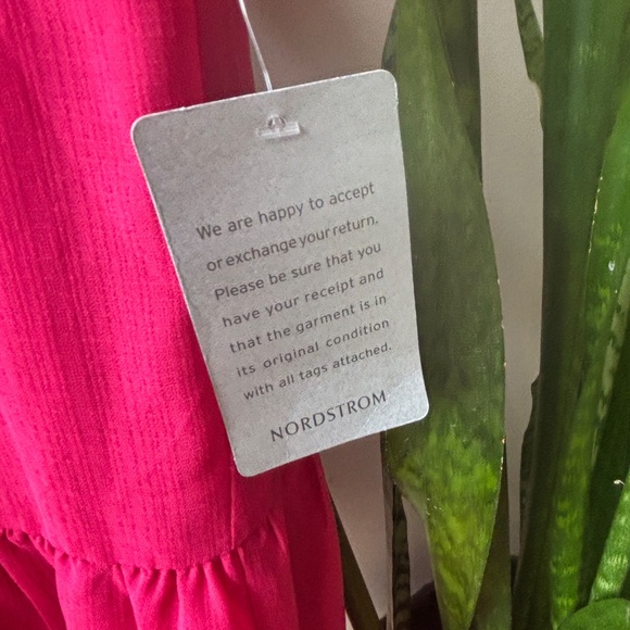 Nordstrom Chelsea 28 Pink Raspberry Tiered Dress - Picture 5 of 7